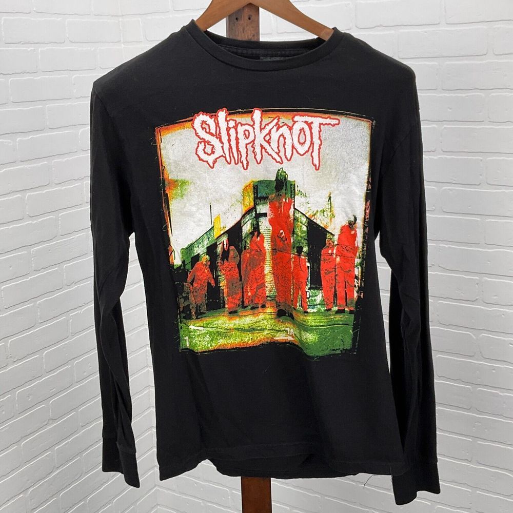 20 T-Shirt Womens Med SLIPKNOT Black Red Concert Graphic Grunge‎ Punk Rock Y2K